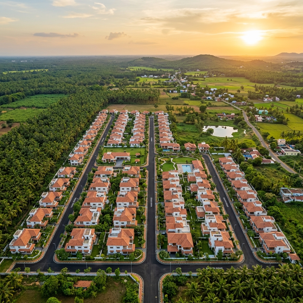 Tamil Nadu style residential villas and land plots