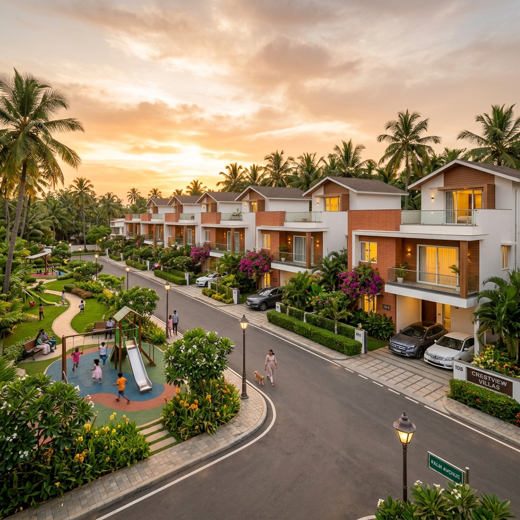 Beautiful modern residential villas in a premium township